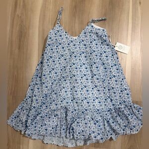 Tuckernuck Blue & White Ditsy Floral Bayberry Mini Dress NWT